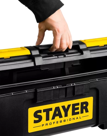 Ящик для инструмента &quot;TOOLBOX-24&quot; пластиковый, STAYER Professional 38167-24 купить в Уфе