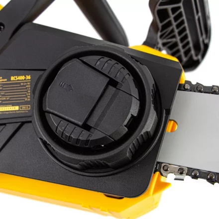 Цепная пила аккумуляторная бесщеточная RCS400-36, Li-ion, 36 В, 4 Ач, шина 400 мм Denzel 58610 купить в Уфе