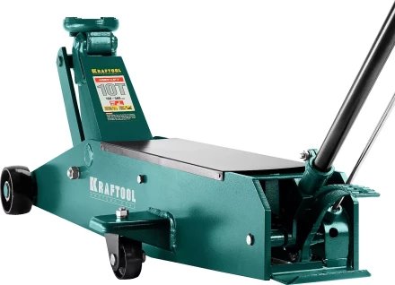 Домкрат гидравлический подкатной "High-Lift", удлиненный, 10т, 160-560мм, KRAFTOOL 43455-10 43455-10 купить в Уфе