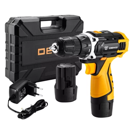 Дрель аккумуляторная DKCD12FU-Li DEKO + набор 63 инструмента, 063-4094 купить в Уфе