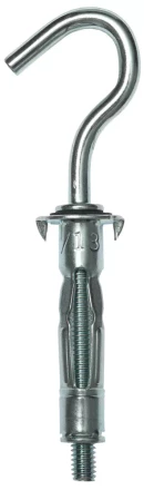 Анкер ЗУБР для пустотелых конструкций оцинкованный, с полукольцом, М4х32х13мм, ТФ2, 120шт 4-302512-04-032 купить в Уфе