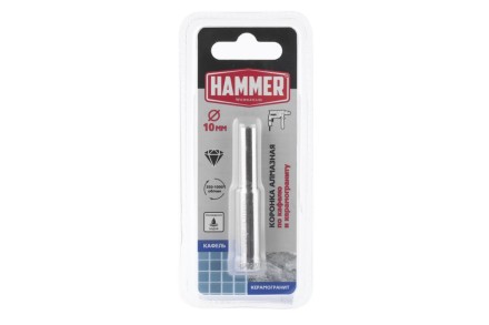 Коронка алмазная HAMMER Ф10х60мм (DHS 10.0*60/5) купить в Уфе