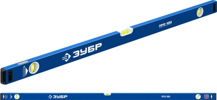 ЗУБР ПРО, 1500 мм, уровень с усиленным профилем, Профессионал (34590-150) купить в Уфе