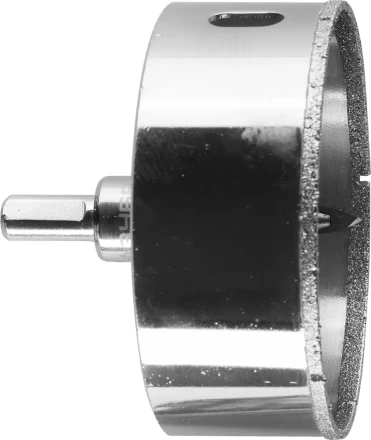 Коронка ЗУБР алмазная в сборе по кафелю, керамике с центрирующим сверлом и имбусовым ключом, зерно 60, 90мм 29850-90 купить в Уфе