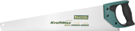 Ножовка для быстрого реза &quot;KraftMax-7&quot; 7 TPI, 500 мм, прямой крупный зуб, рез поперек волокон, для крупных и средних заготовок, KRAFTOOL 15224-55 купить в Уфе