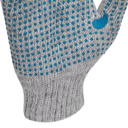 Перчатки трикотажные с ПВХ точкой, 5 пар в упаковке, БОПП-пакет, 7 класс// Россия 67837 купить в Уфе