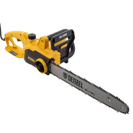 Пила цепная электрическая Denzel EDS-2000P 95616, 2 кВт,поперечная, шина 40 см, шаг 3/8, паз 1.3 мм, 57 звеньев купить в Уфе