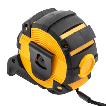 Рулетка Denzel 8м х 32мм, автоматич. фиксац., нейлон. покрытие, магнит. зацеп, двухстор. разметка, 31524 купить в Уфе