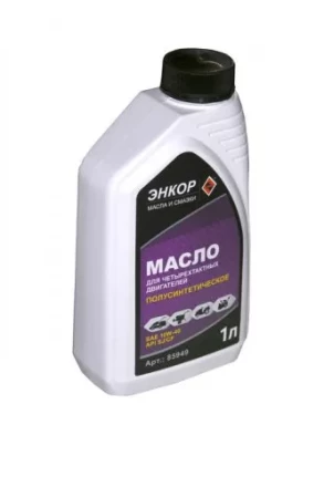 Масло для 4-х такт.дв SAE10W40 полусин ЭНКОР 1л/12 85949 купить в Уфе
