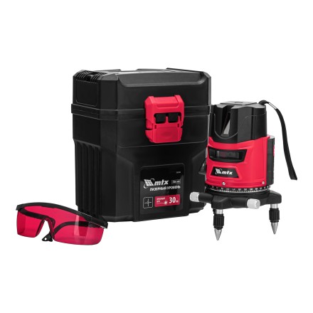 Лазерный уровень MTX CRX-30R, 30 м, красный луч, батарейки, резьба 5/8&quot; 35030 купить в Уфе