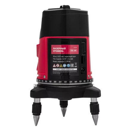 Лазерный уровень MTX CRX-30R, 30 м, красный луч, батарейки, резьба 5/8&quot; 35030 купить в Уфе