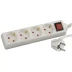 Удлинитель СВЕТОЗАР электрический с заземлением, выключателем, с защитными шторками, евро, 4 гнезда,2м SV-55045-2 купить в Уфе