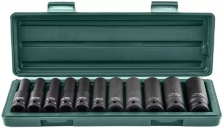 Набор головок торцевых ударных глубоких 1/2&quot;DR 10-24мм 11предметов Jonnesway S03AD4111S 47193 купить в Уфе