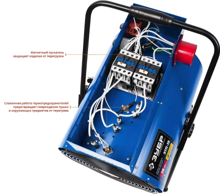 Пушка тепловая круглый корпус ЗТП-15 серия ПРОФЕССИОНАЛ купить в Уфе