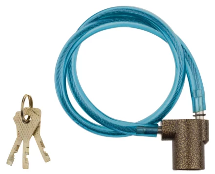 Замок навесной ЗУБР &quot;МАСТЕР&quot; велосипедный, дисковый механизм секрета, ключ 7 PIN, 600мм 3720-6-01_z01 купить в Уфе