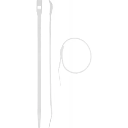 Кабельные стяжки белые КОБРА, с плоским замком, 3.6 х 150 мм, 50 шт, нейлоновые, ЗУБР 30930-36-150 купить в Уфе