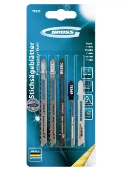 Набор полотен для электролобзика универсальный 5шт GROSS 78252 купить в Уфе