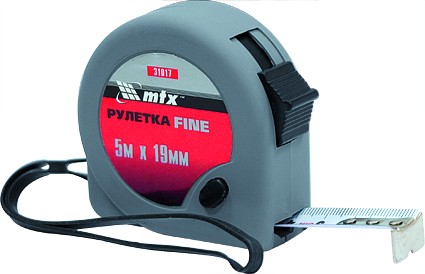 Рулетка Fine 3 м х 13 мм пластиковый корпус  MATRIX 31016 купить в Уфе