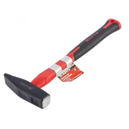 Молоток слесарный &#039;&#039;optimal&#039;&#039; 500г фибергласовая обрезиненная рукоятка квадратный боек MATRIX 10369 купить в Уфе