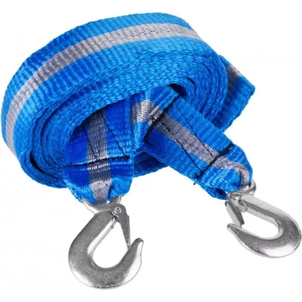 Трос буксировочный ЗУБР &quot;ЭКСПЕРТ&quot;, 2 крюка, сумка, 5м, 3,5т 61215-3.5 купить в Уфе