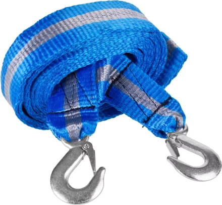 Трос буксировочный ЗУБР &quot;ЭКСПЕРТ&quot;, 2 крюка, сумка, 5м, 3,5т 61215-3.5 купить в Уфе