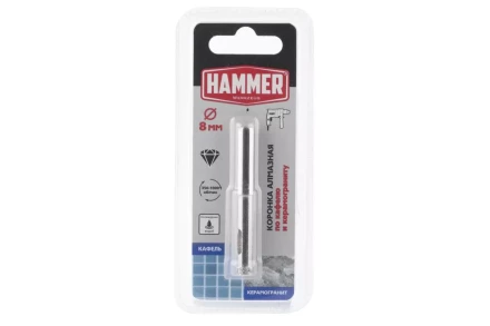 Коронка алмазная HAMMER Ф8х60мм (DHS 8.0*60/5) купить в Уфе