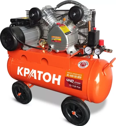 Компрессор масляный поршневой ременной Кратон AC-440-50-BDV 3 01 01 042 купить в Уфе