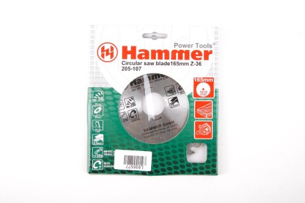 Диск пильный твердосплавный HAMMER Ф165х30мм 36зуб. купить в Уфе