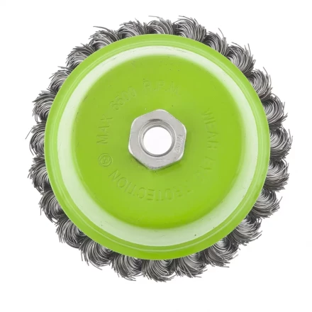 Щетка для УШМ 75 мм М14 &quot;чашка&quot; крученая металлическая проволока СИБРТЕХ 746247 купить в Уфе