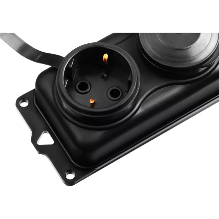 ЗУБР КГ-325-Ш3, КГ, 3 x 2.5 мм2, IP44, 10 м, 3 гн., 4000 Вт, силовой удлинитель, Профессионал (55024-10) купить в Уфе