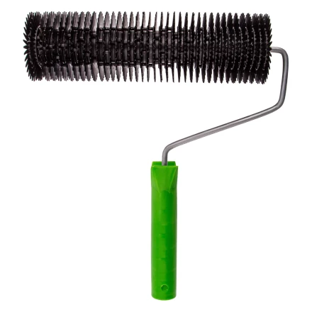 Валик игольчатый для наливных полов с ручкой, острая игла, 240 мм Сибртех 81110 купить в Уфе