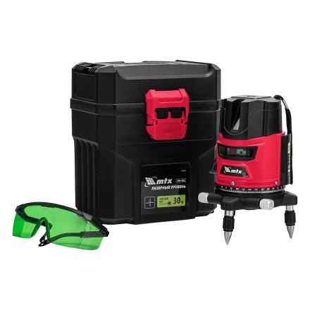 Лазерный уровень MTX CRX-30G, 30 м, зеленый луч, батарейки, резьба 5/8&quot; 35032 купить в Уфе