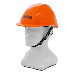 Каска защитная ударопрочная Denzel 89206, ABS/PC, плавная регулировка, модель «Форвард» (К-05),оранж.