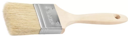 Кисть плоская ЗУБР &quot;УНИВЕРСАЛ-ЭКСПЕРТ&quot;, светлая натуральная щетина, деревянная ручка, 2,5&quot;/63мм 01005-063 купить в Уфе
