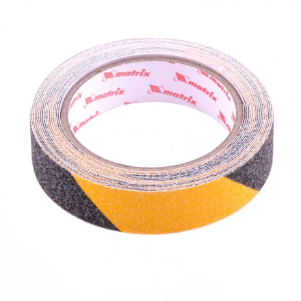 Лента клейкая противоскользящая черно-желтая 25 мм x 5 м Matrix 88717 купить в Уфе