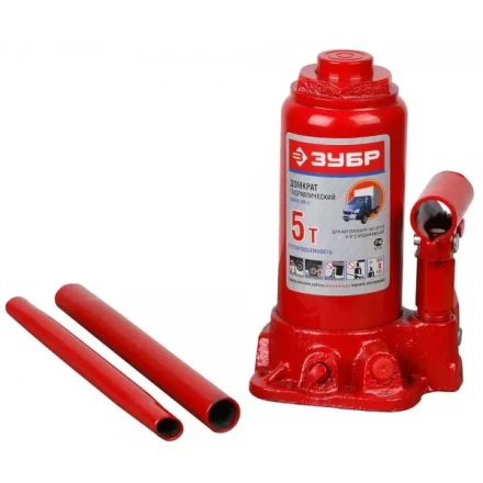Домкрат ЗУБР гидравлический бутылочный, для автомобилей ГАЗ, 5т, 185-300мм 43059-300-5 купить в Уфе