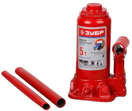 Домкрат ЗУБР гидравлический бутылочный, для автомобилей ГАЗ, 5т, 185-300мм 43059-300-5 купить в Уфе