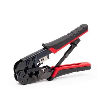 Кримпер многофункциональный КВТ JT-02 с 2 встроенными модулями для обжима RJ-45, RJ-12, RJ-11 (84626) купить в Уфе
