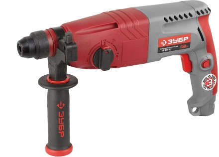 Перфоратор ЗУБР SDS-plus, 2,7 Дж, 0-1000 об/мин, 0-4850 уд/мин, 650Вт, кейс ЗП-650ЭК-1 купить в Уфе