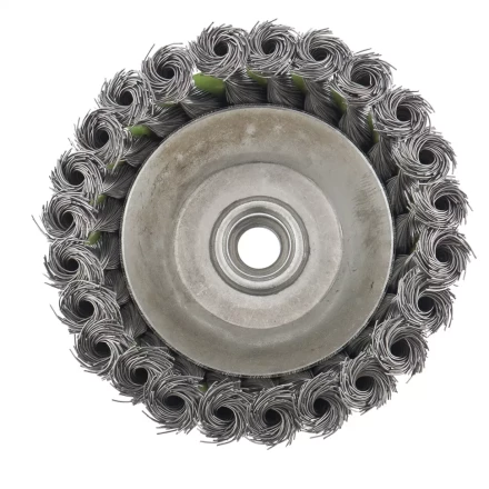 Щетка для УШМ 125 мм М14 &quot;чашка&quot; крученая металлическая проволока СИБРТЕХ 746277 купить в Уфе