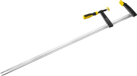 Струбцина STAYER, тип &quot;F&quot;, DIN 5117, двухкомпонентная ручка, профилированная закаленная рейка, 120х1000мм 32095-120-1000 купить в Уфе