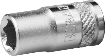 Торцовая головка KRAFTOOL &quot;INDUSTRIE QUALITAT&quot;, Cr-V, FLANK, хромосатинированная, 1/4&quot;, 7 мм 27815-07_z01 купить в Уфе