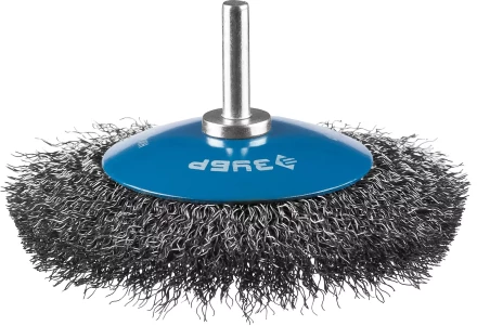 ЗУБР &quot;ПРОФЕССИОНАЛ&quot;. Щетка коническая для дрели, витая стальная проволока 0,3мм, 100мм 35230-100_z02 купить в Уфе