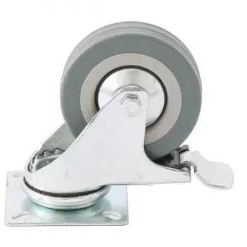 Колесо поворотное с тормозом d-75мм крепление  платформенное СИБРТЕХ 68720 купить в Уфе