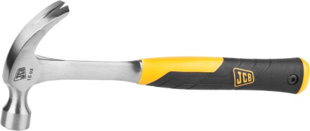 Молоток-гвоздодер JCB цельнокованый, двухкомпонентная виброгасящая рукоятка, 450г JHM003 купить в Уфе