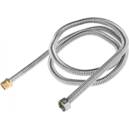 Подводка ЗУБР &quot;ЭКСПЕРТ&quot; сильфонная из нержавеющей стали, для воды, г/ш  (гайка-штуцер), 1/2&quot;, 1,5м 51011-G/S-150 купить в Уфе