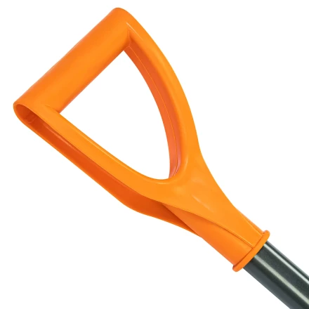 Лопата для уборки снега пластиковая Сибртех, 400х405х1380 мм, стальной черенок, усиленная 61666 купить в Уфе