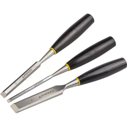 Набор стамесок с пластмассовой ручкой, 6/12/25мм, 3шт, STAYER 1820-H3 купить в Уфе