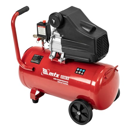 Компрессор воздушный MTX DC1500L/50, 1,5 кВт, 50 л, 210 л/мин 58018 купить в Уфе