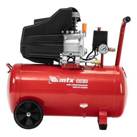 Компрессор воздушный MTX DC1500L/50, 1,5 кВт, 50 л, 210 л/мин 58018 купить в Уфе